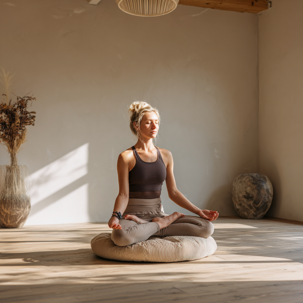 Practică yoga în natură pentru echilibru și liniște interioară